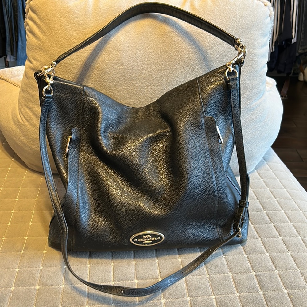 Coach Black Hobo Shoulder Bag